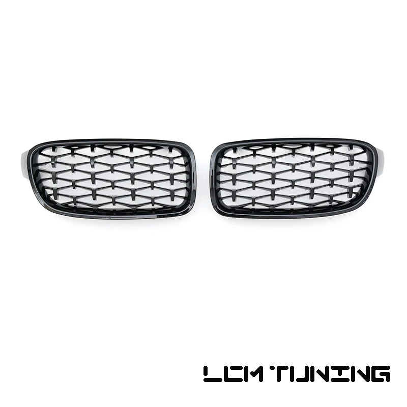 Replacement Style ABS Diamond Front Kidney Grille Overlay 2012-2018 For-BMW 3 Series F30 320i 325i 328i 335i | Автомобили и