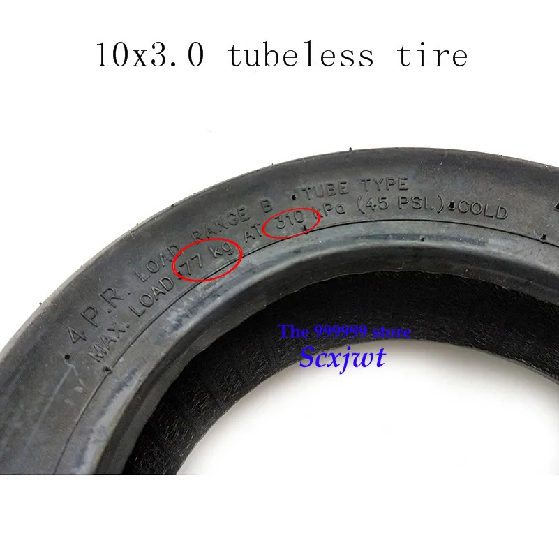 

Free shipping 10x3.00 electric scooter Tubeless Vacuum tire 10*3.0 scooter vacuum tyre 10 inch widening and thickening tire