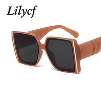 fashion 2021 new big frame sunglasses personality comfortable anti glare high quality eyewear sunscreen ladies glasses uv400