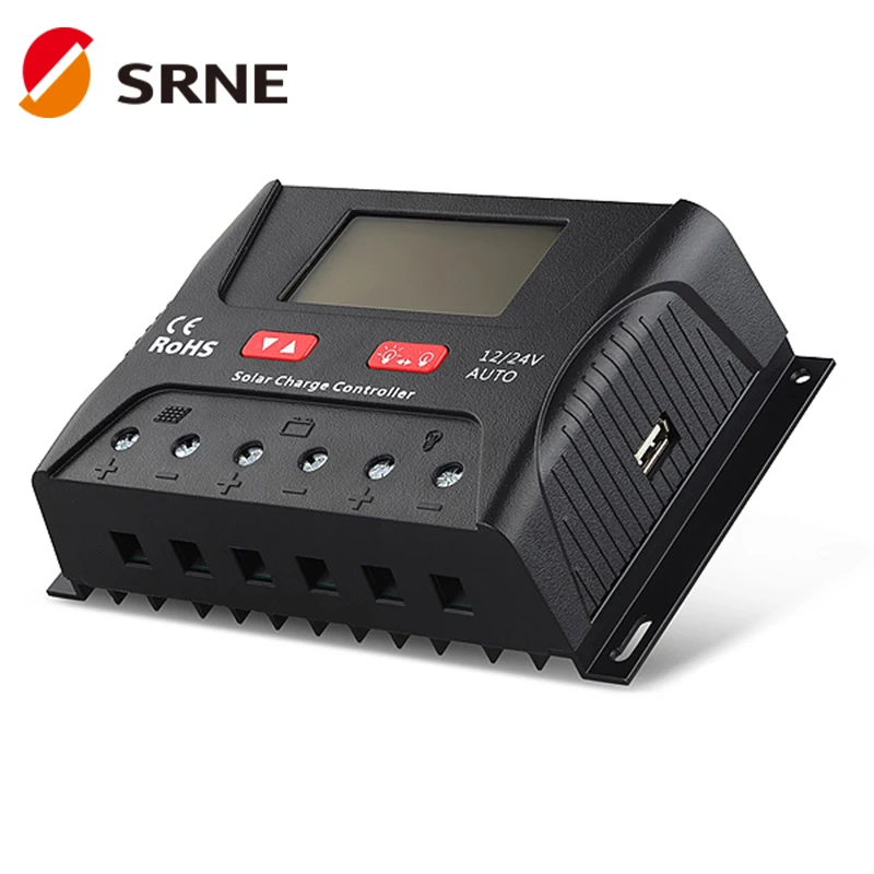 SRNE SR-HP2450 12V/24V 50A 60A PWM контроллер солнечной зарядки IP30 HP2450 HP2460 | Строительство и