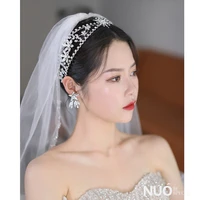 niushuya new fashion sparkling crystal jewelry tiara crown alloy rhinestone bride headpiece headband wedding headdress accessory