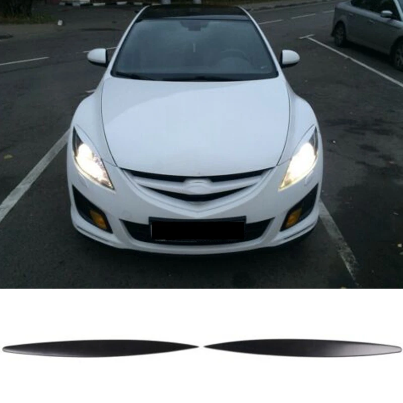 

2Pcs Car Eyelids Eyebrows Headlights Covers Eyelash for Mazda 6 GH / Atenza 2008-2012