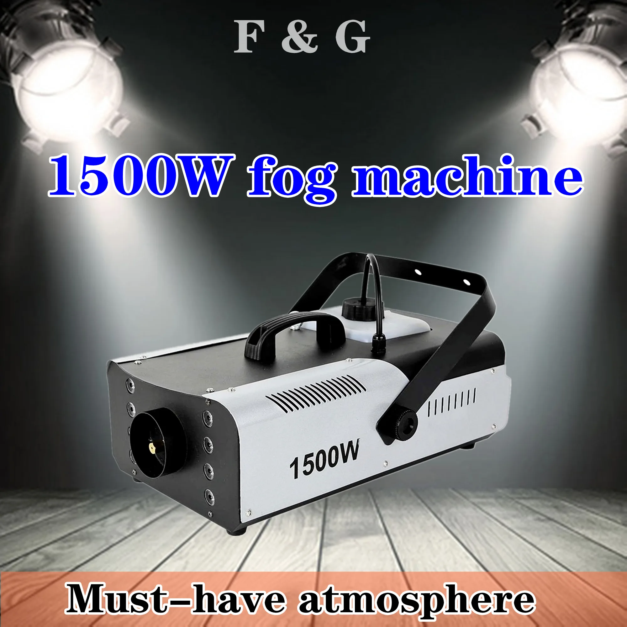

F & G 1500W DMX противотуманная машина, с RGB lyre мосветильник машина с дистанционным управлением противотуманная машина, используется для DJ светил...