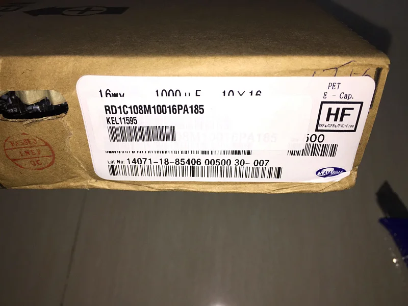 10 шт. 1000 мкФ 16V SAMWHA RD серия 10x16 мм 16V1000uF Алюминий электролитический конденсатор с