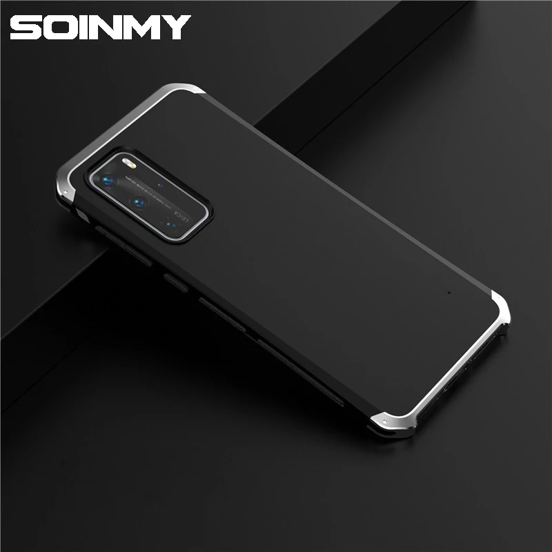 Алюминиевый Бампер металлический чехол для Huawei P40 Honor 9X 30 V30 Pro противоударный