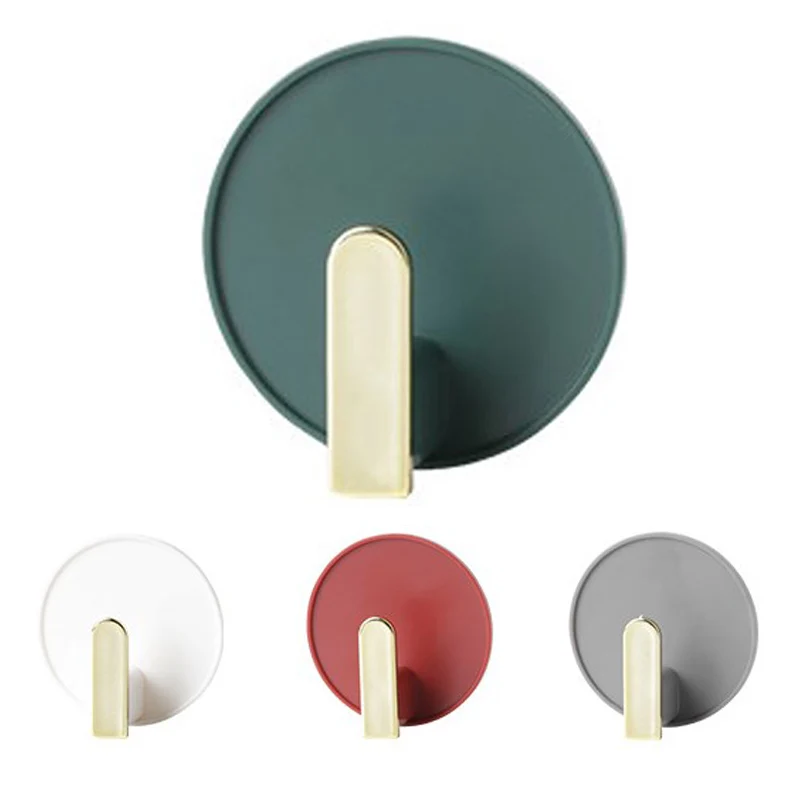 

Waterproof Adhesive Hanger Hook Plug Holder Household Hook Wall Glue Free Punching Kitchen Bathroom Clothes Hats Storage Hook