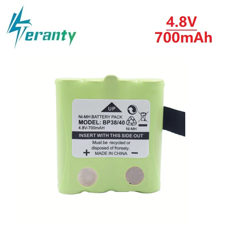 1 шт. 4 8 в 700 мАч ni mh аккумуляторная батарея для Uniden BP 38 40 BT 1013 537 GMR FRS 2Way Радио
