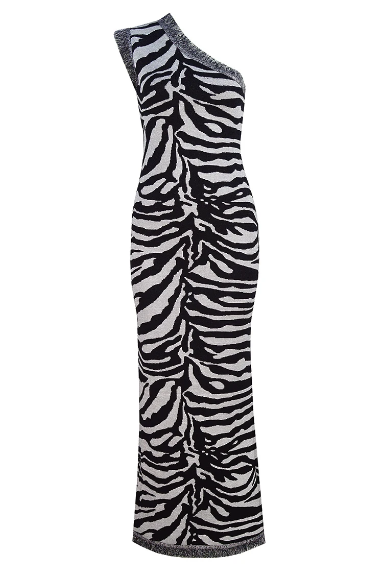 

2020 new women black Elegant One-Shoulder Celebrity Sexy Bandage Evening Party Bodycon Dress