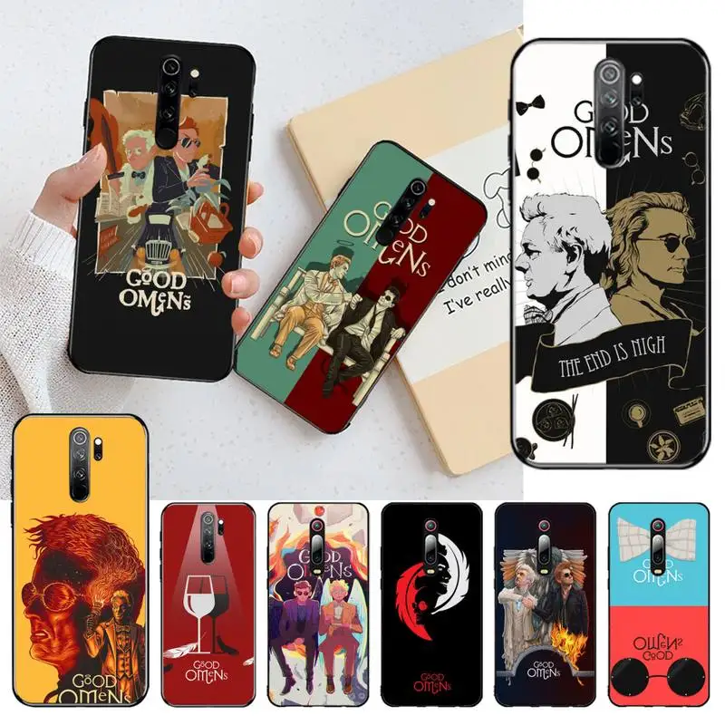 Good Omens Angel Demon Bling Cute чехол для телефона Redmi Note 9 8 8A 8T 7 6 6A 5 5A 4 4X 4A Go Pro|Бамперы| |