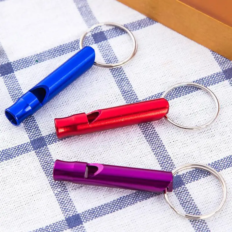 1PCS Whistles Training Whistle Multifunctional Aluminum Emergency Survival Keychain for Outdoor Camping Hiking TSLM1 | Спорт и