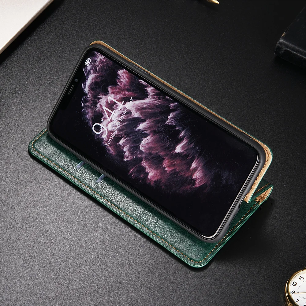 Фото Чехол для Samsung Galaxy Note 4 5 IV V Note4 Note5 N910 N920, кожаный чехол для телефона, мягкий чехол-книжка с подставкой и отделениями для карт №2