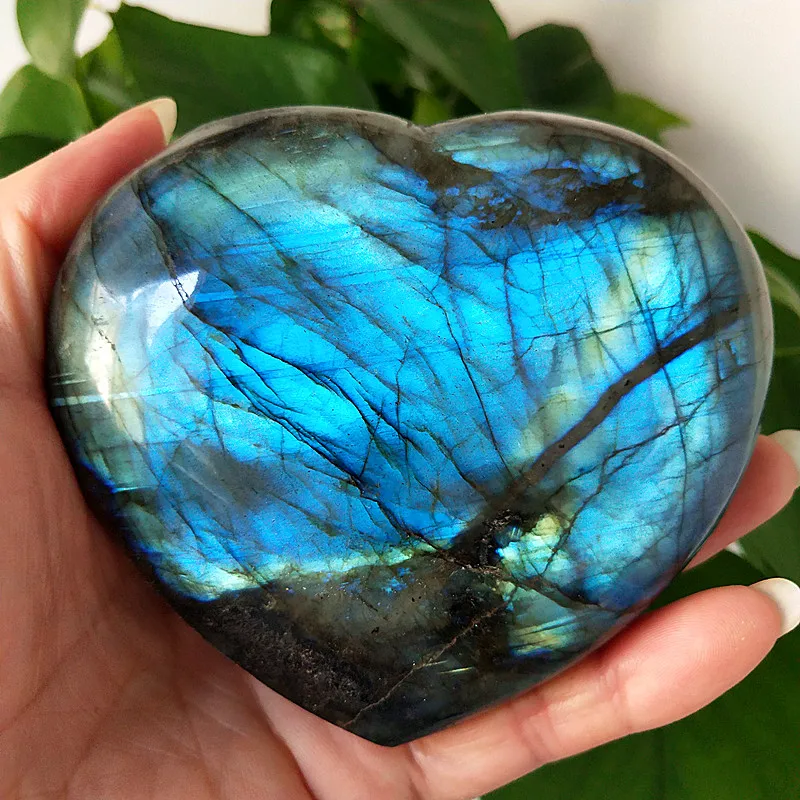 Большой размер натуральный поликристаллический лабрадор кристаллический