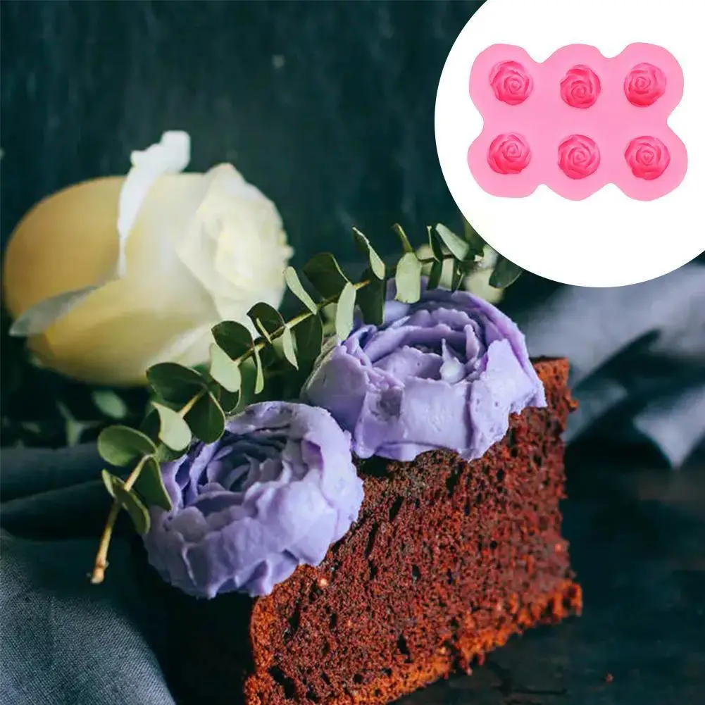 

3D Rose Flower Bloom Silicone Mold Fondant Soap Cake Jelly Baking Moulds Candy Mold Cupcake Decoration Chocolate Tool W4I5