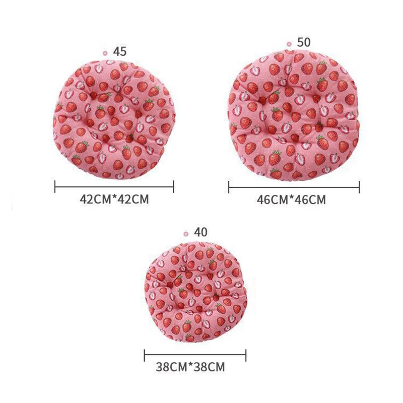 

Printed Thicken Round Cushion Cotton Linen Cushion Back Support Stool Chair Cushions Dining Room Kitchen Buttocks Seat Pad