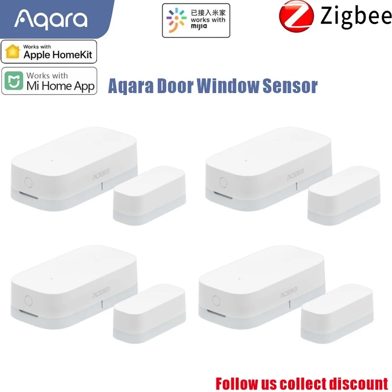 

5/1Pcs Original Aqara Door Window Sensor Zigbee Wireless Connection Smart Mini Door Sensor Works With Mi App For Android IOS