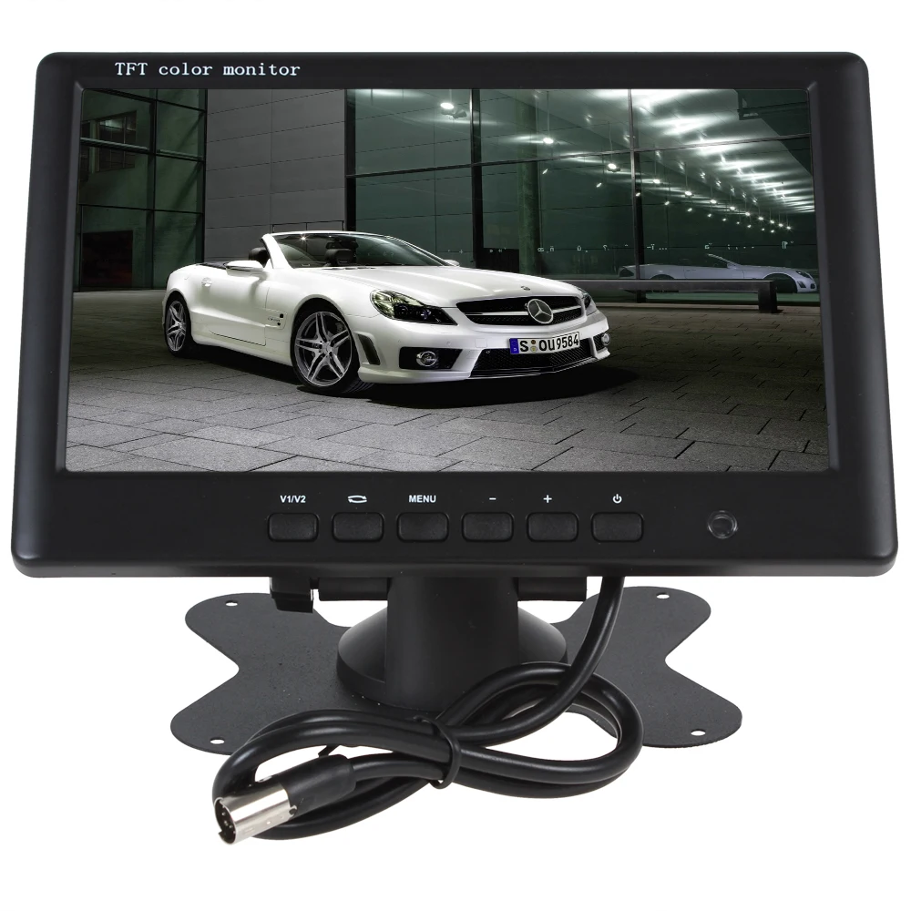 HD 800x480 супер тонкий 7 дюймовый цветной TFT LCD 2 канала видео вход автомобильный