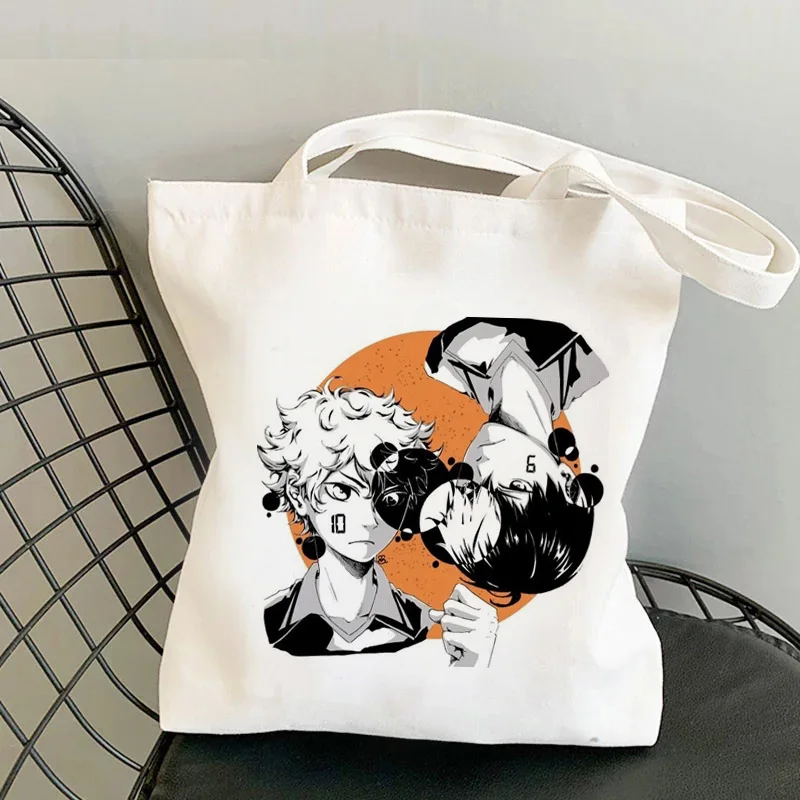 

Сумка-шоппер Haikyuu, хлопковый джутовый мешок, из ткани