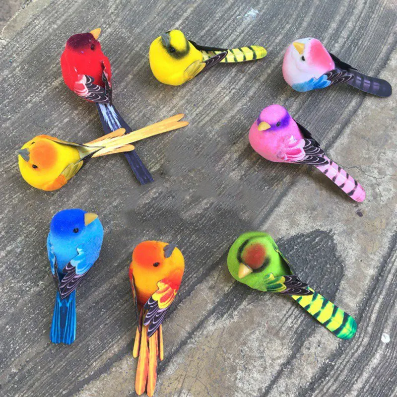 2 шт. пенопластовая птица ручная работа Искусственные Птицы свадебное украшение