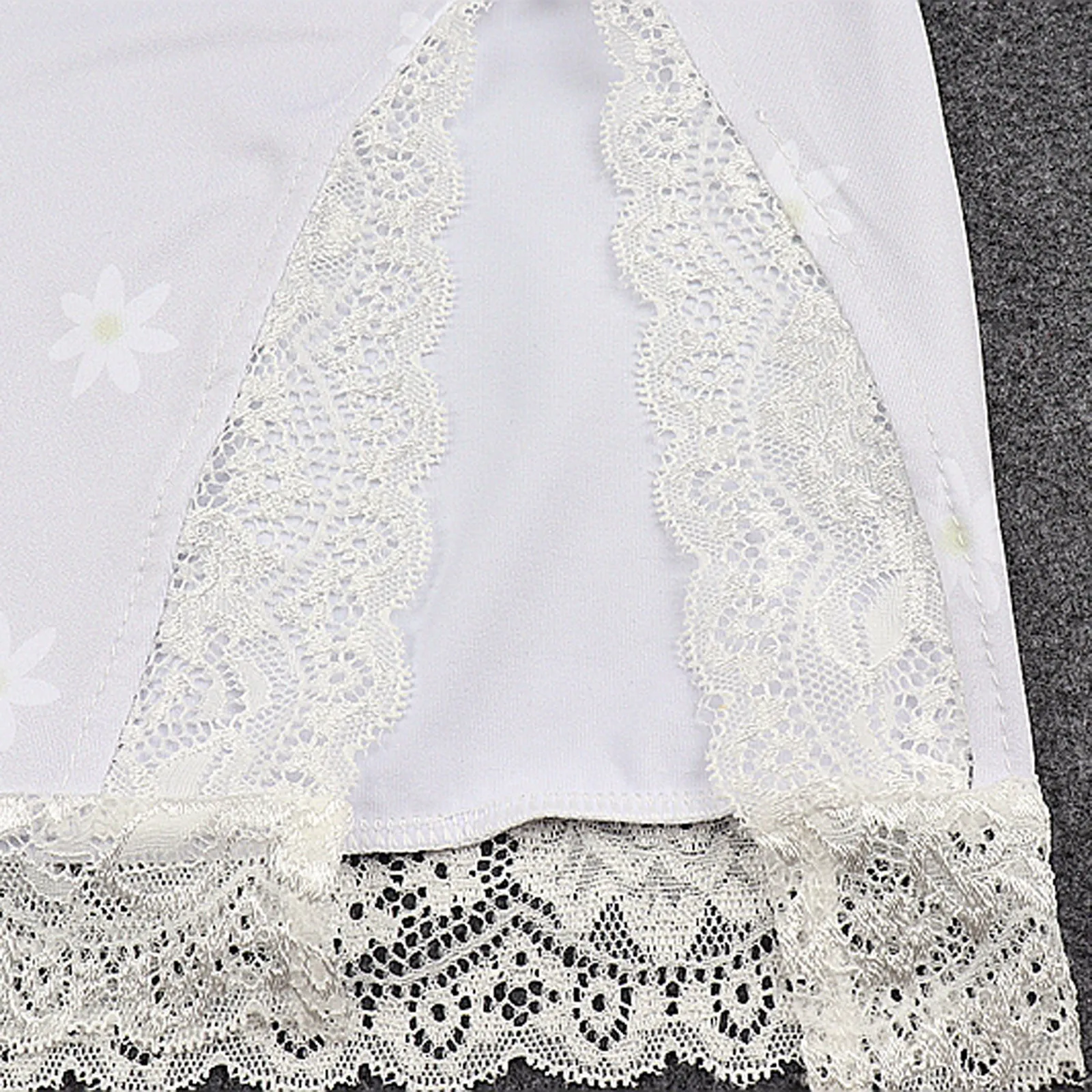 

Womens Lace Strap Camisole Sexy Deep V Neck Lingerie Patchwork Mini Hip wrap Split Pajamas Dress lato 2021