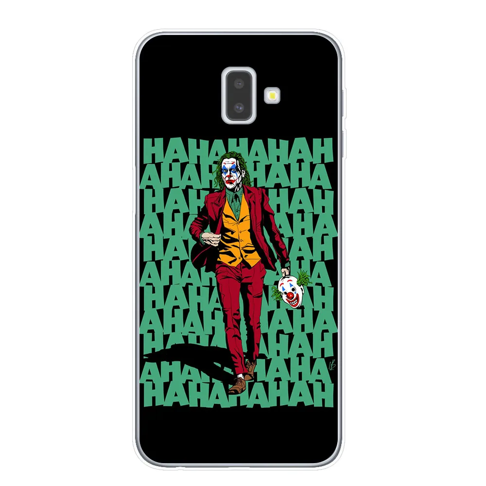 T7830 Joker из фильма ужасов «надевать счастливого лица мягкий TPU чехол для samsung J3 J5 J7 J4 J6 плюс Примечание 10 Pro Прозрачный чехол для телефона - Цвет: T7830