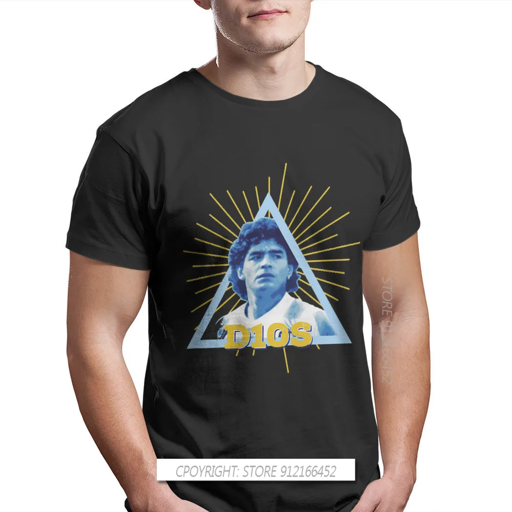 

Diego Armando Maradona Franco RIP Mourns Tees Pure Cotton TShirts Argentine Football Player The Golden Kid Winner D10S T Shirt