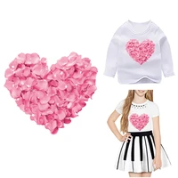 lovely heart patches for clothing iron on transfer t shirt patches letters thermo stickers on girls clothes iron on patch diy