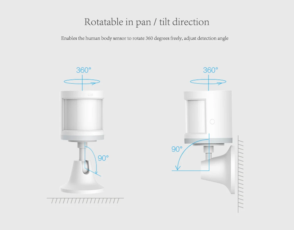 Датчик движения Aqara датчик тела человека 360 градусов работает с приложением Mi home |
