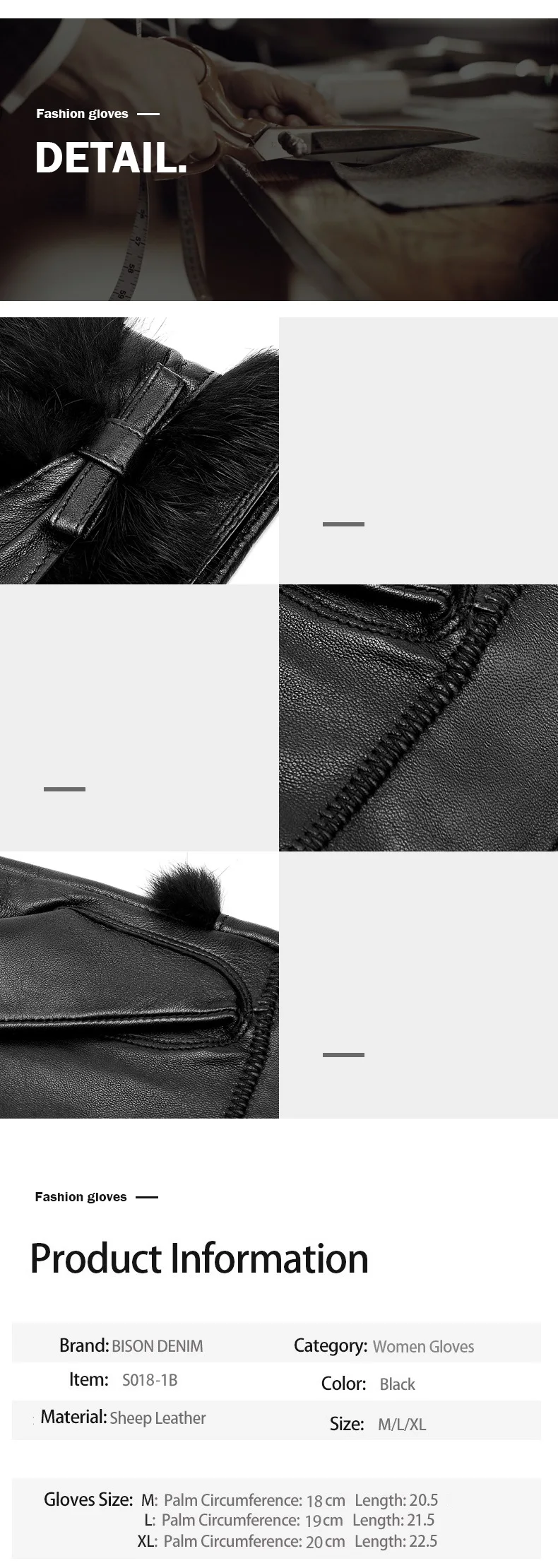 BISON DENIM, Натуральная овечья кожа, теплые модные женские перчатки, Осень-зима, сенсорный экран, ветрозащитные перчатки для женщин S018