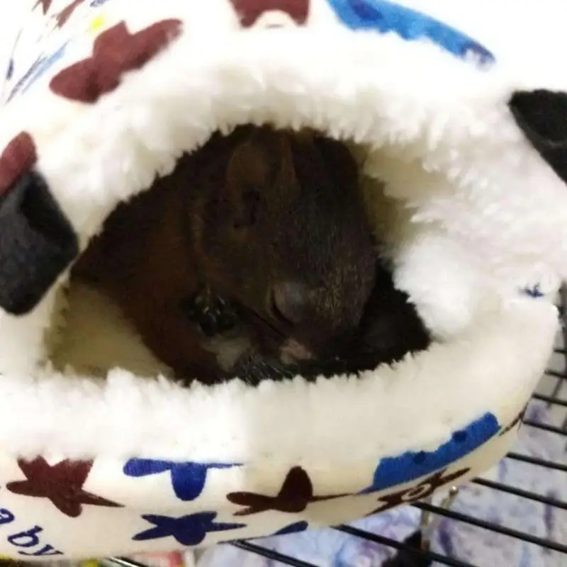 Милое маленькое гнездо для животного плюшевое Птичье пещерное теплая подвесная