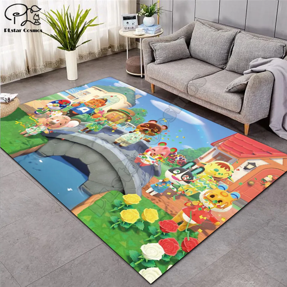 animal crossing carpet kids room soccer rug field parlor bedroom living room floor mats children large rugs home mat free global shipping