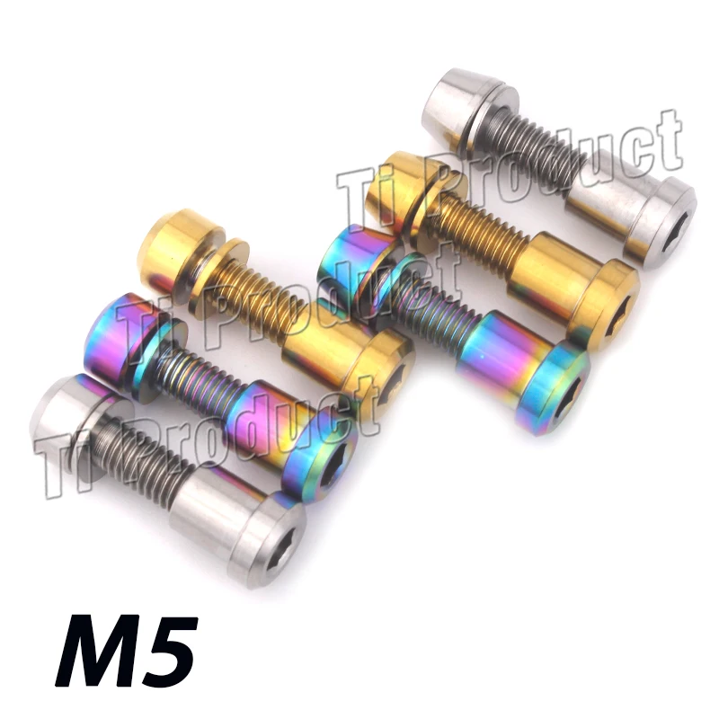 Титановые болты GR5 M5X16 M5 X18 m5x20 мм Forking запорные + гайки для стержня 3t винты из