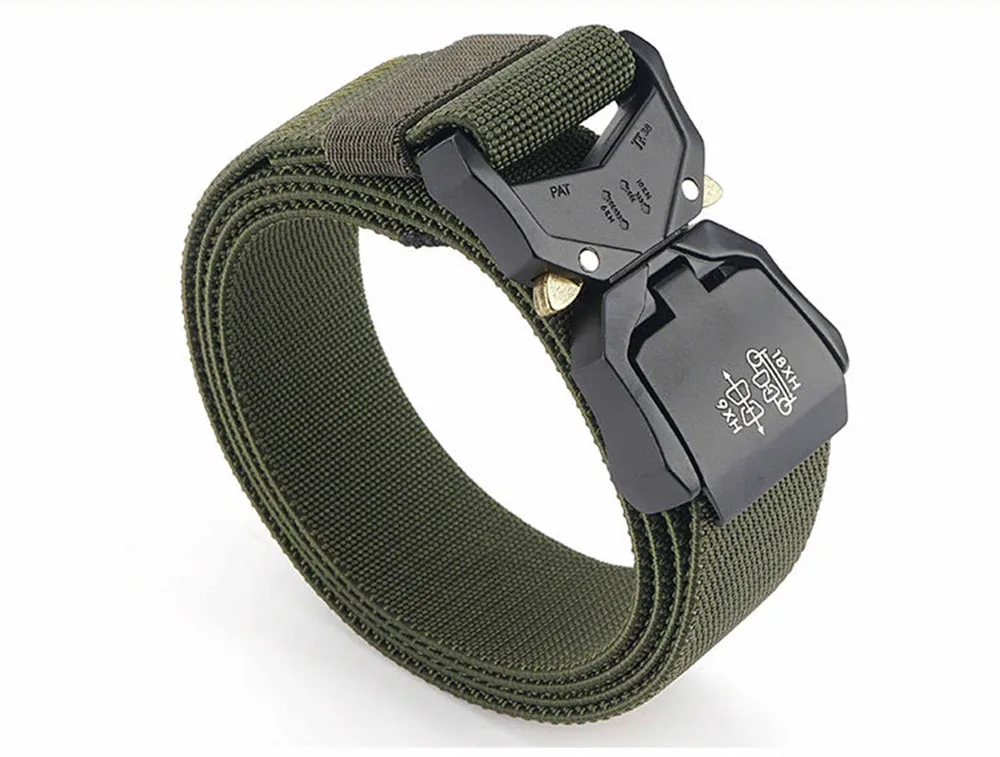 

NEW Fashion Aluminum Alloy Outdoor Tactics Men Belts For Women Army Quick Release Lightweight Adult Sashes Hunting Waistband