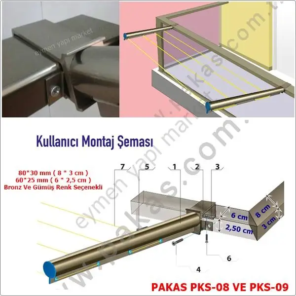 

Balcony Clothes Drying Rack Drying Rack Square Handrail For
