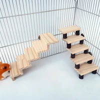 wooden hamster chinchilla parrot bird ladder springboard platform small animal play toys