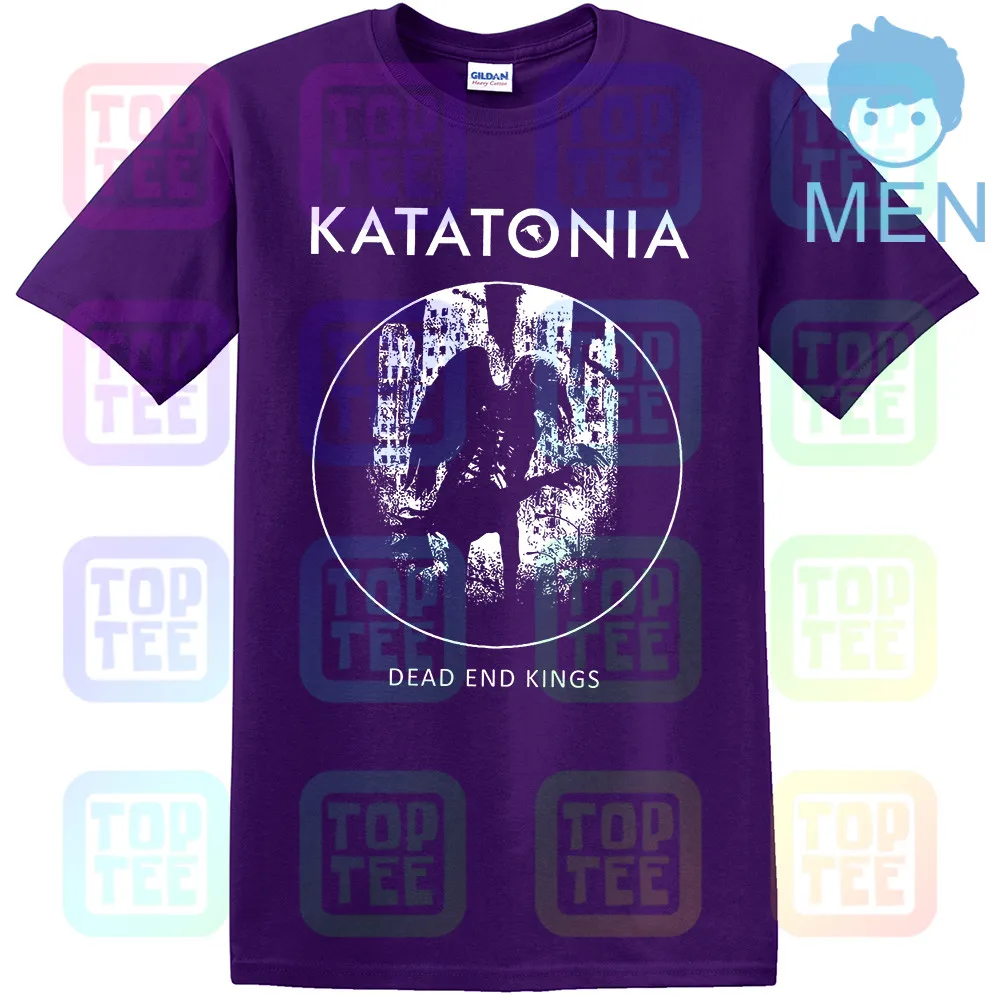 MEN-PURPLE Кататония-тупые короли-прогрессивный рок,-Opeth, T_ рубашка-Размеры: от S до 7xl-показать название оригинала - Цвет: MEN-PURPLE