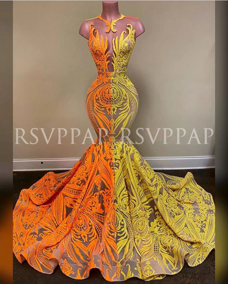 

Женское длинное вечернее платье, сексуальное прозрачное платье-русалка без рукавов с разноцветными блестками и кружевом, блестящее платье ...