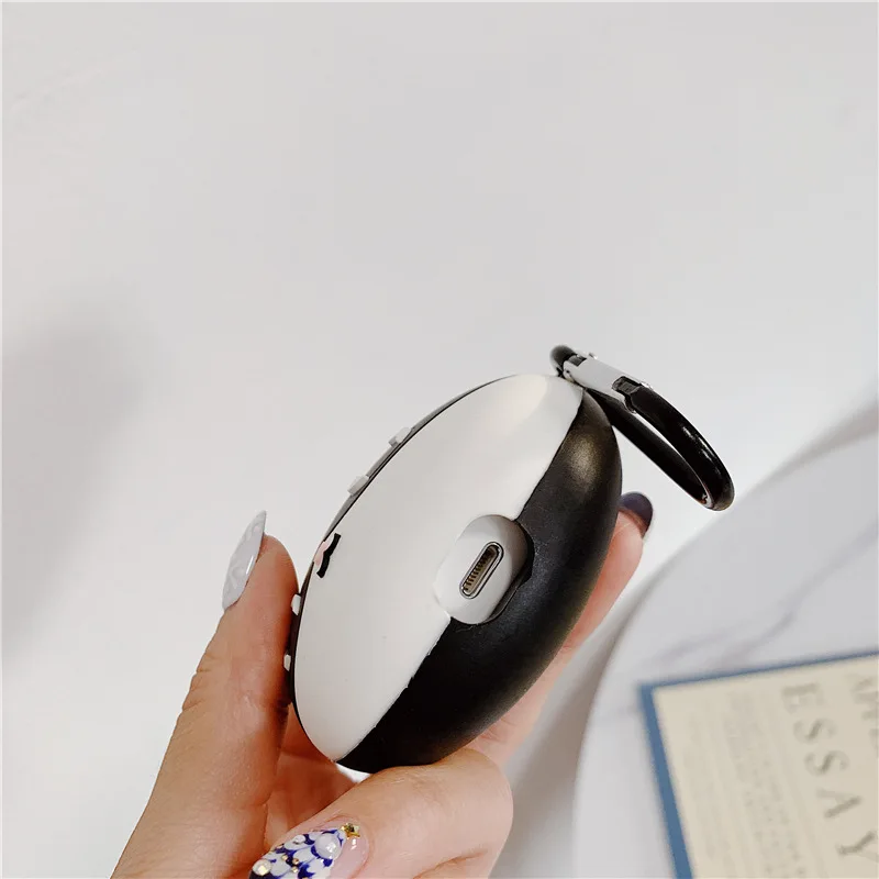 3D Черный мультяшный защитный чехол с котом для AirPods Pro милый силиконовый Bluetooth