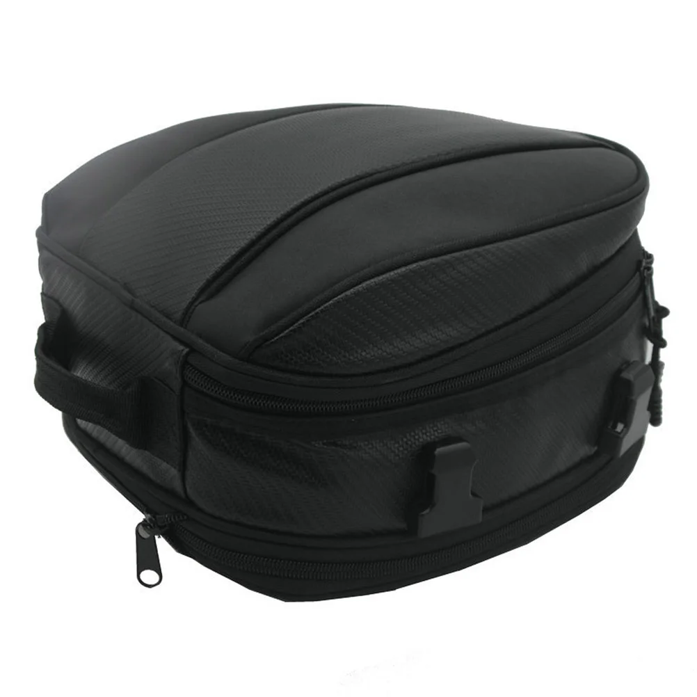 

Motorcycle Tail Bag Motorcycle Rear Seat Luggage Bag Cycling Bag (Black)