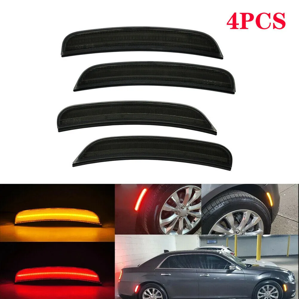 

Accessories LED Side Marker Error Free For 2015-2021 Front/Rear Smoked Lens