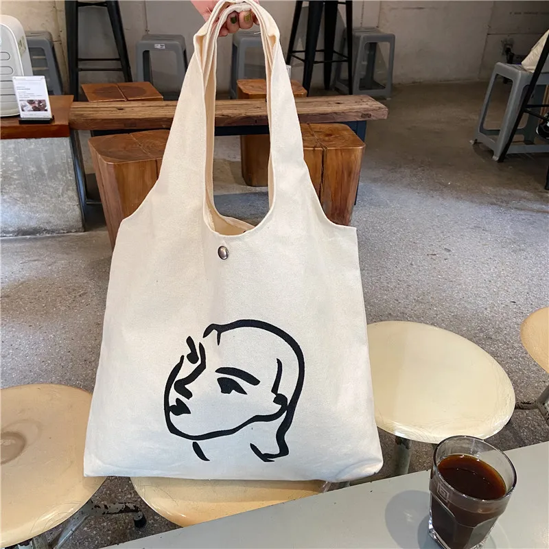 Простой Женский портрет иллюстрация Сумки из натуральной кожи сумки на плечо