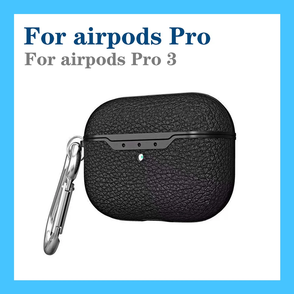 B1 Чехол fundas для AirPods, чехол для Air Pods Pro 3, чехол для наушников, роскошный чехол из углеродного волокна/кожи личи, силиконовый чехол для Air Pods 1/2, чехол - Цвет: B1