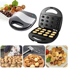 Электрическая грецкая машина для торта, автоматическая мини-вафельница для гаек, тостер для завтрака, сэндвич, инструмент для выпечки, европейская вилка