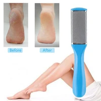 1 pcs stainless steel foot rasp exfoliate dead skin callus remover dual sided foot care tool