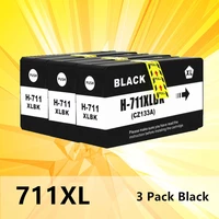 compatible for hp711 711 cz130a black for hp 711xl ink cartridge for hp desigjet t120 t520 t120 24 t120 610 t520 24 t520 printer