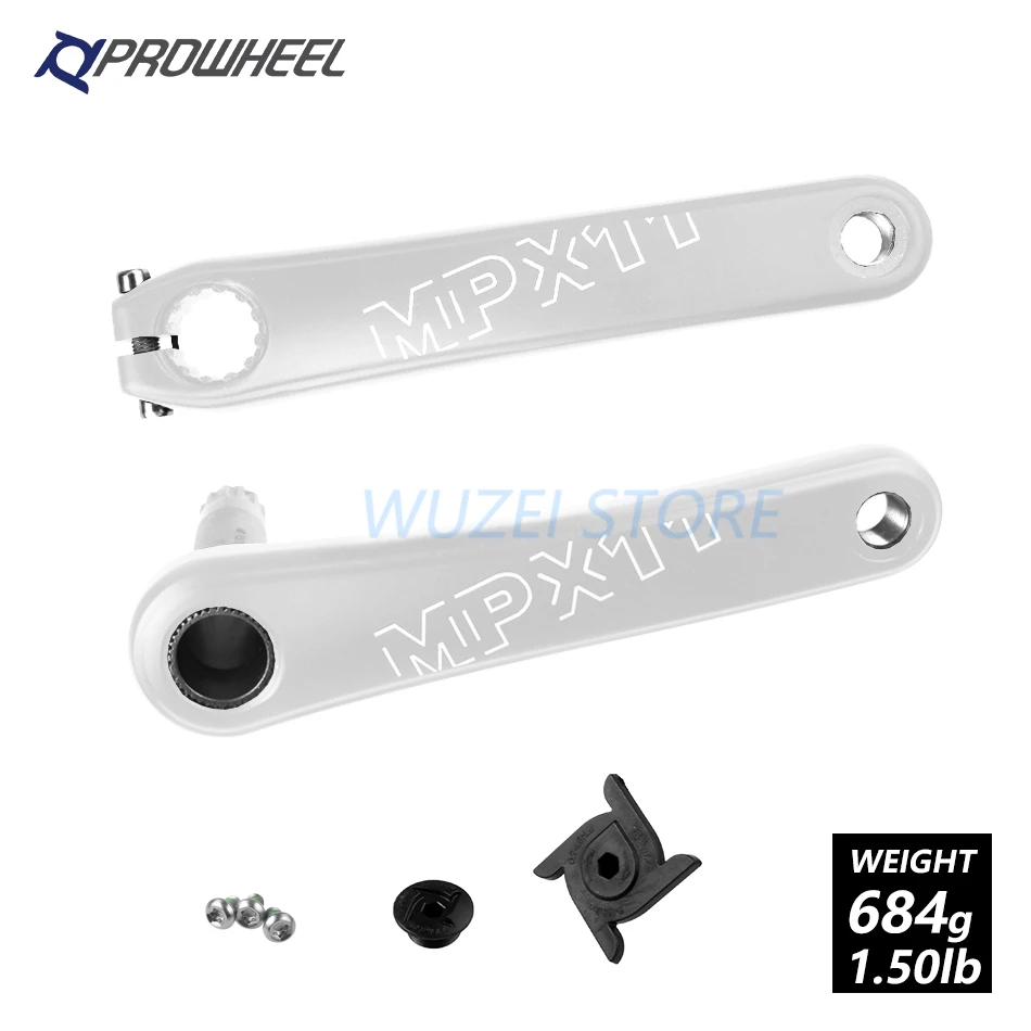 170mm Silver PROWHEEL MPX11 Кривошип горного велосипеда звездочки 8/9/10/11/12 Скорость 170/175 мм Совместимость SRAM mtb велосипедные рукоятки с плавками BB Части - Цвет: 170mm Silver