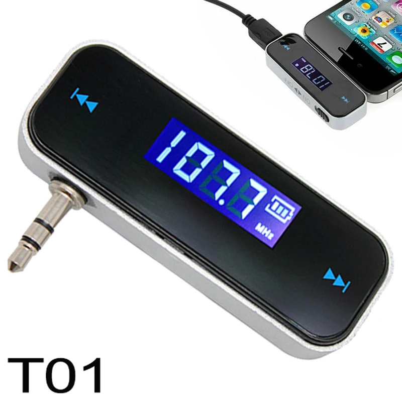 

3.5mm Wireless Stereo Music Audio Transmitter Dongle Jack Audio Player For iPhone Speaker Car Handsfree FM Transmitter Accessory