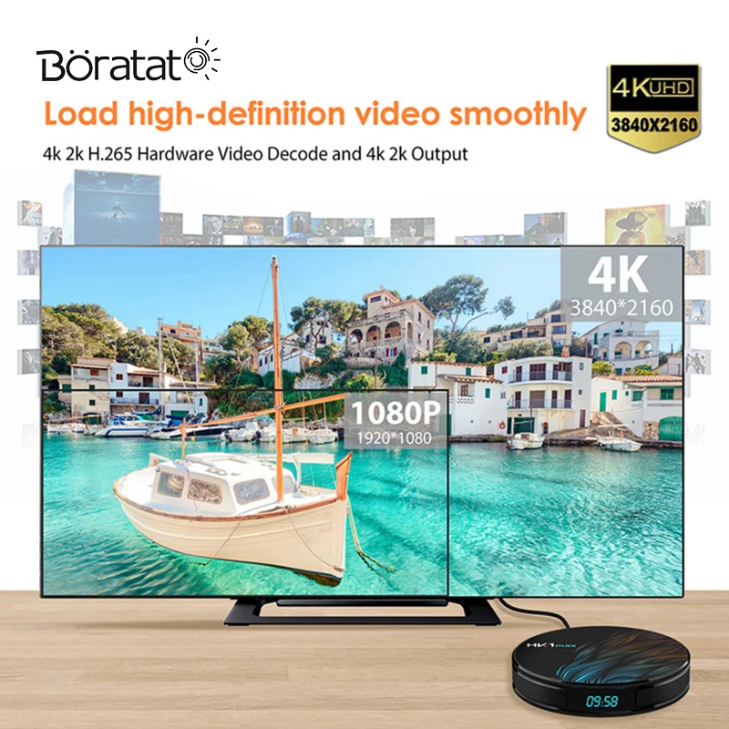 ТВ-приставка RK3318 смарт-плеер Android 9 0 HK1MAX HD Flash Wi-Fi BT 4 Гб ОЗУ 32 ГБ | Электроника