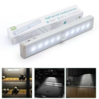 led motion sensor lights self adhesive wireless night light closet wardrobe cabinet strip lamp ja55
