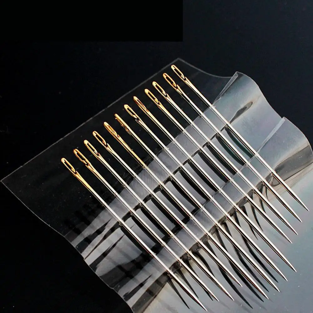 Коробка для ручного шитья инструменты вышивания отверстие сбоку 12 игл