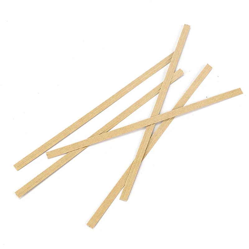 1000 шт. 8 см бумажные белые крученые Галстуки для вечерние хлеб кофе пакеты торт